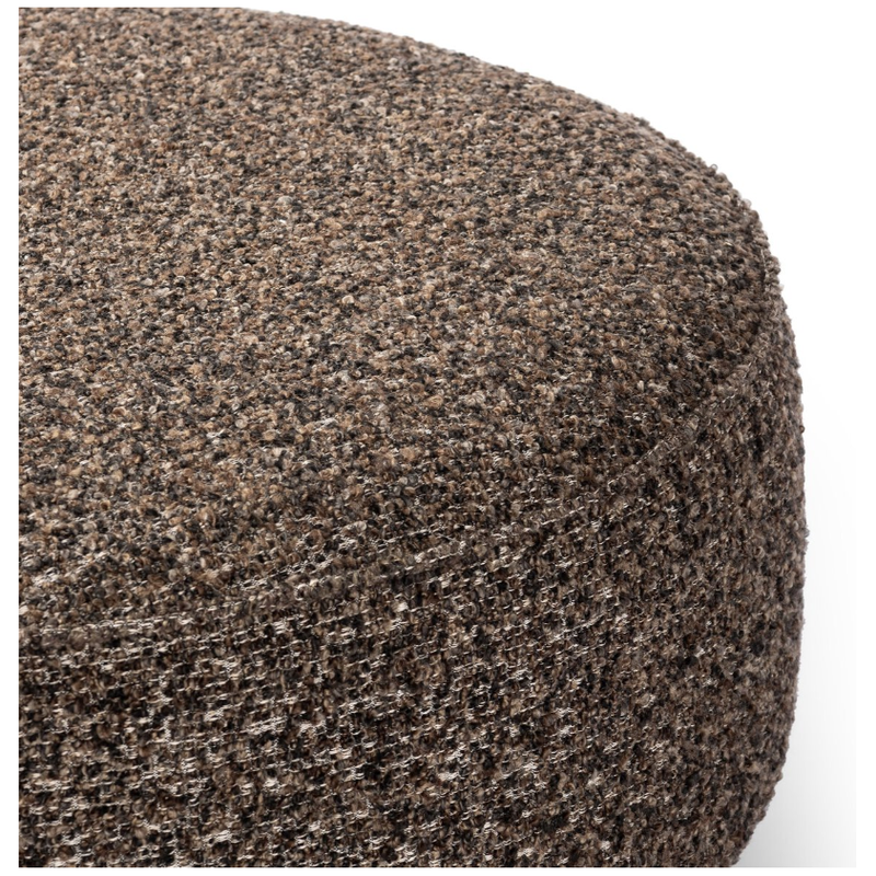 Sinclair Large Round Ottoman in Ivan Granite