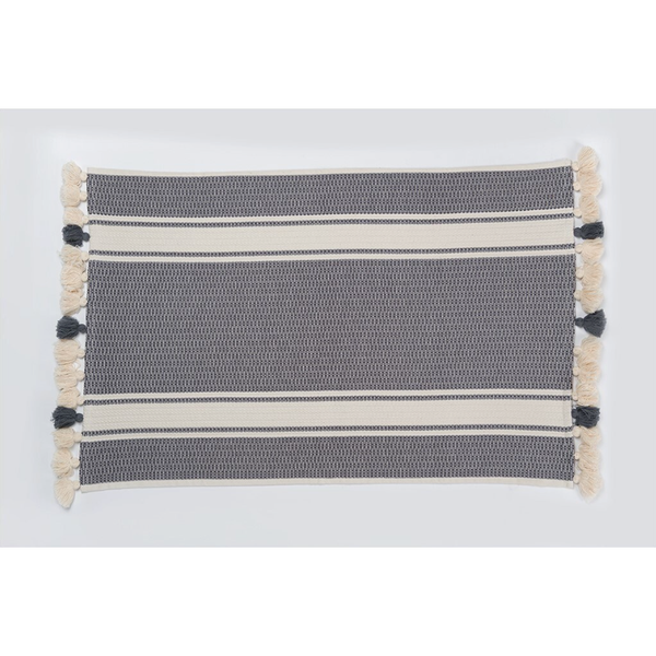 Alma Bath Mat in Charcoal