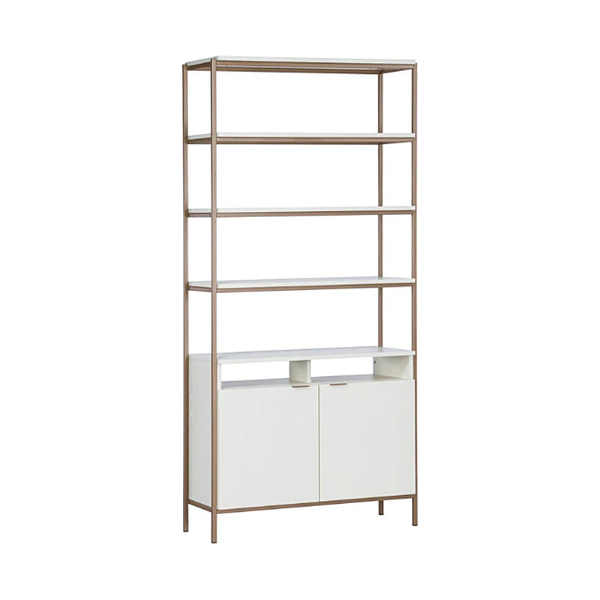 Ambrose Modular Bookcase in Cream - Large