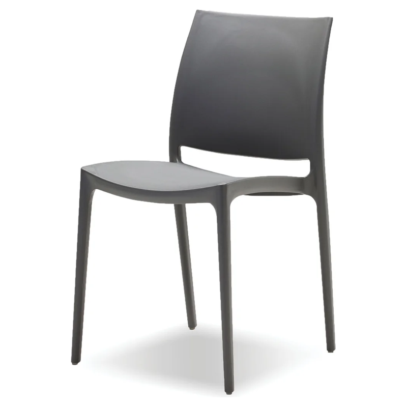 Vata Stackable Dining Chair - Grey