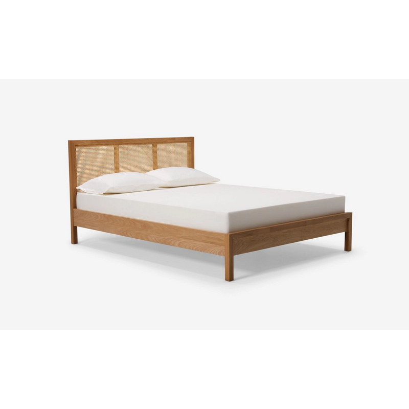 Marcel Cane Bed King in Oak