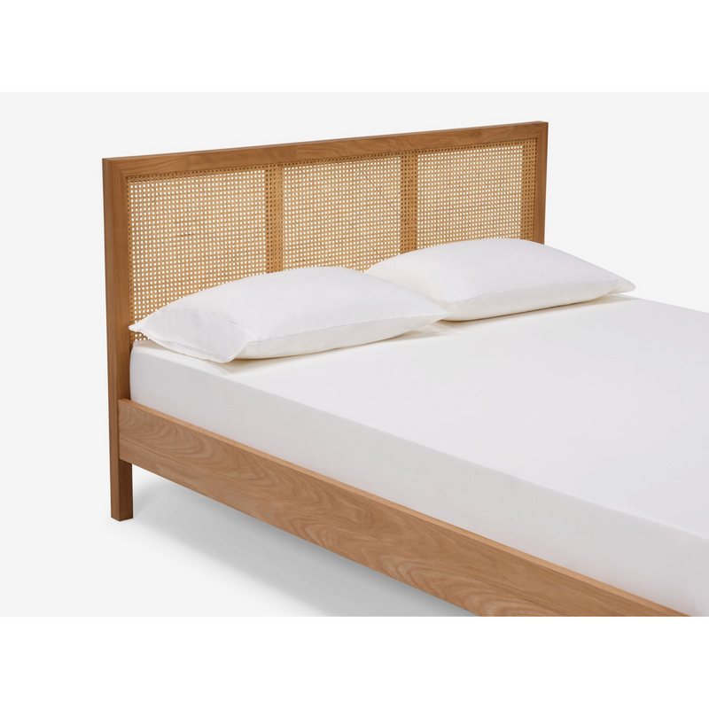 Marcel Cane Bed King in Oak