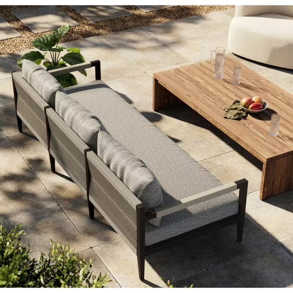 Sherwood Outdoor Sofa in Bronze/Faye Ash