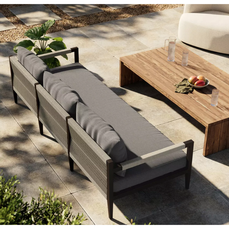 Sherwood Outdoor Sofa in Bronze/Venao Charcoal