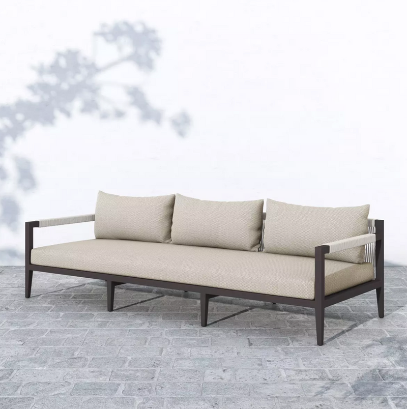 Sherwood Outdoor Sofa in Bronze/Faye Sand