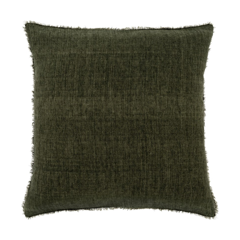 Lina Linen Cushion - Avocado