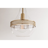 Hagen Medium Aged Brass Pendant Light