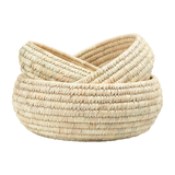 Grass &amp; Date Leaf Baskets, Set Of Three