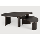 Boomerang Coffee Table in Mahogany Dark Brown