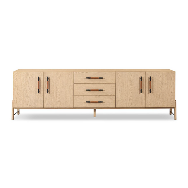 Rosedale Media Console in Yucca Oak Veneer