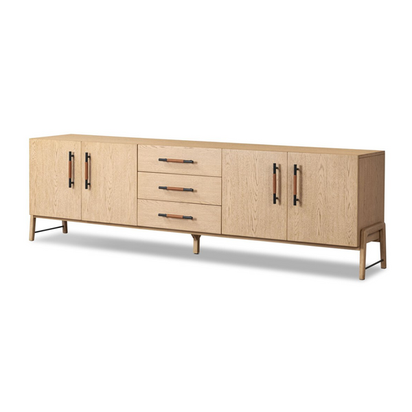 Rosedale Media Console in Yucca Oak Veneer