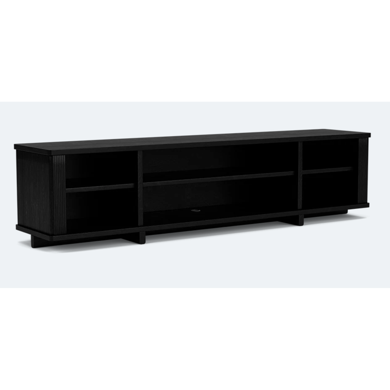 Tambour Credenza 86" in Black