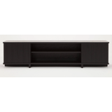 Tambour Credenza 86" in Black