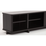 Tambour Credenza 86" in Black