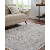 Edmonton Rug in Grey/ Burnt Orange