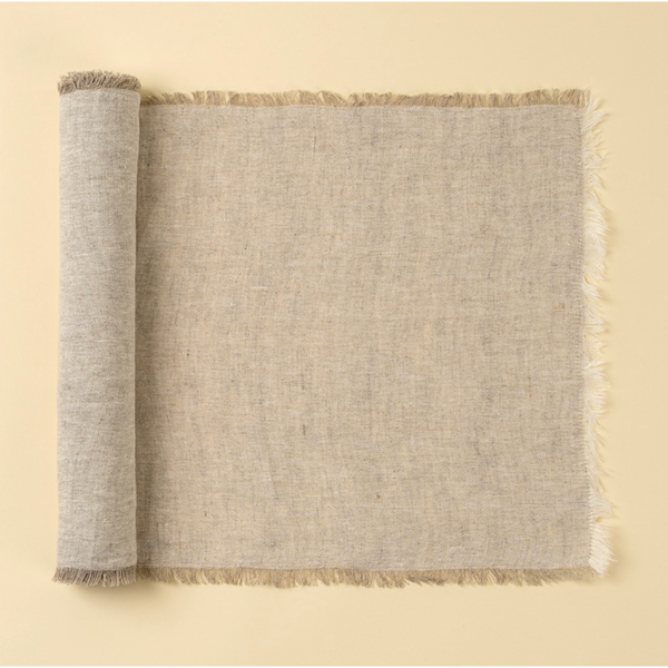 Lina Linen Table Runner in Chambray