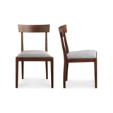 Leone Dining Chair in Walnut - Set Of Two