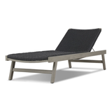 Delano Outdoor Chaise in Weathered Grey