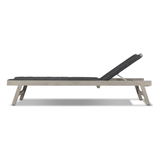 Delano Outdoor Chaise in Weathered Grey