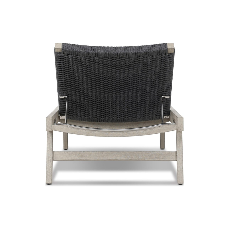 Delano Outdoor Chaise in Weathered Grey