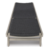 Delano Outdoor Chaise in Weathered Grey