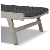 Delano Outdoor Chaise in Weathered Grey
