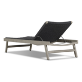 Delano Outdoor Chaise in Weathered Grey
