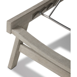 Delano Outdoor Chaise in Weathered Grey