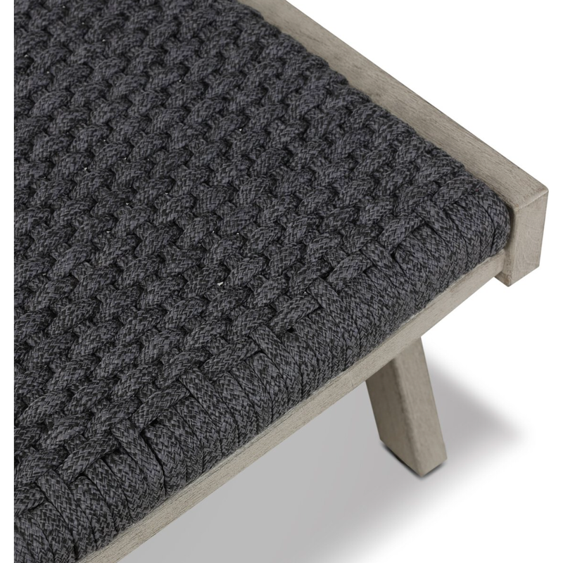 Delano Outdoor Chaise in Weathered Grey