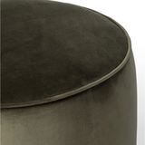 Sinclair Round Ottoman in Surrey Olive