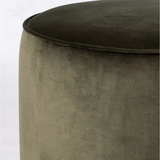 Sinclair Round Ottoman in Surrey Olive