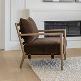Brit Accent Chair | Velvet Coffee