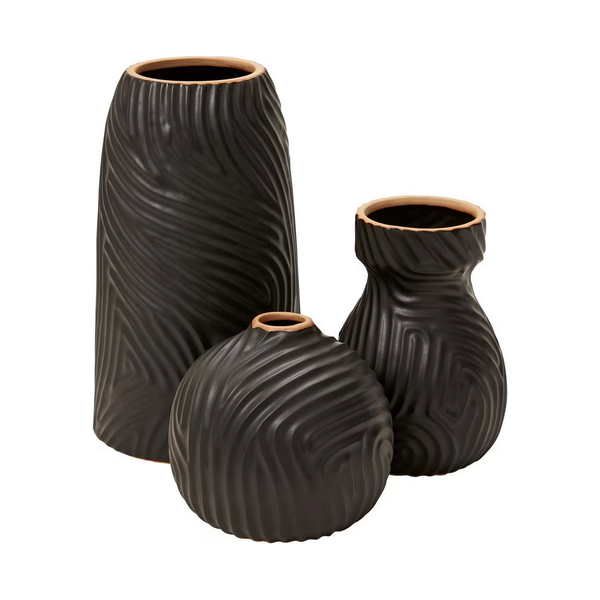 Zeno Vase Black