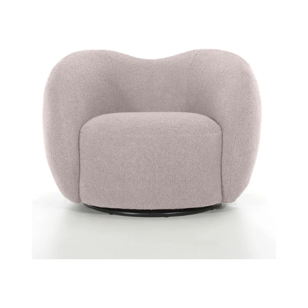 Dune Swivel Lounge Chair in Dusty Rose