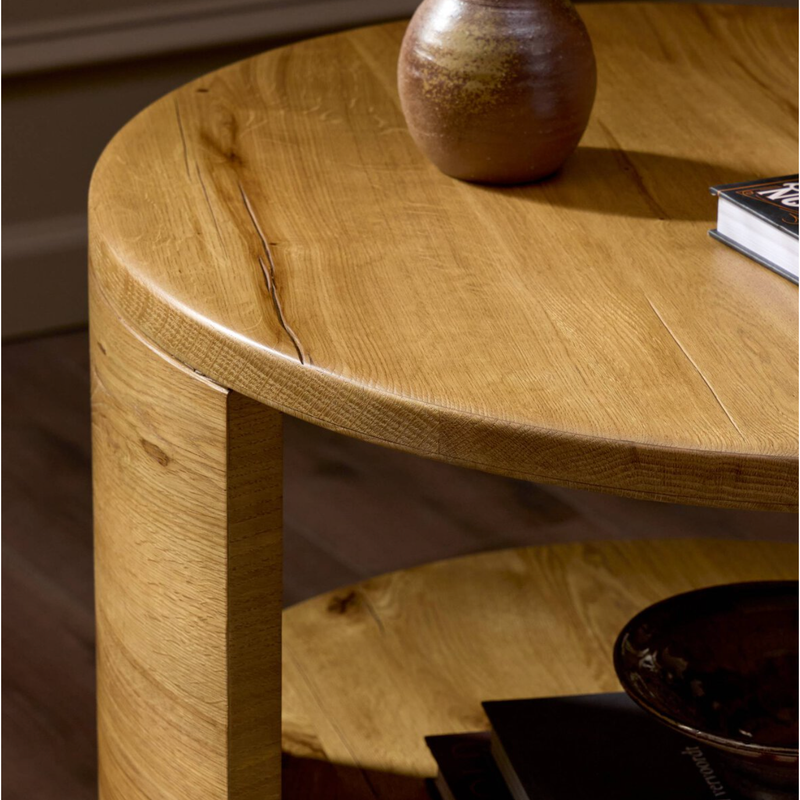 Matheus End Table in Natural French Oak