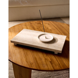 Marble Serving Stand in Beige