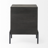 Arelius End Table in Black/Brown