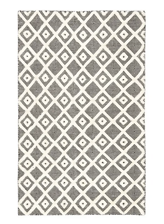 Rebecca Rug - Marshmellow/Black Beauty