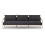 Sherwood Outdoor Sofa in Washed Brown/FIQA Boucle Slate