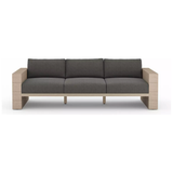 Leroy Outdoor Sofa in Washed Brown/Venao Charcoal