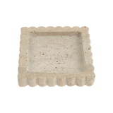 Travertine Scalloped Tray