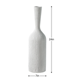 Zoro Carved Line Resin Floor Vase