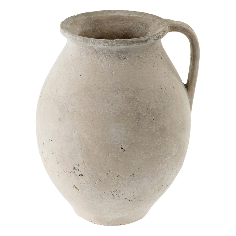 Rhodes Pitcher Vase Cream