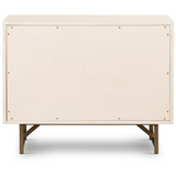 Van 3 Drawer Nightstand in Alabaster