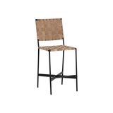 Omari Counter Stool in Sueded Light Tan