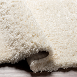 Angora Shag Rug in Cream