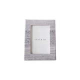 Hand Cut Beige Marble Photo Frame