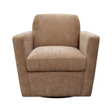 Cooper Swivel Club Chair - Latte Chanile