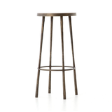Westwood Stool in Hammered Aged Brass