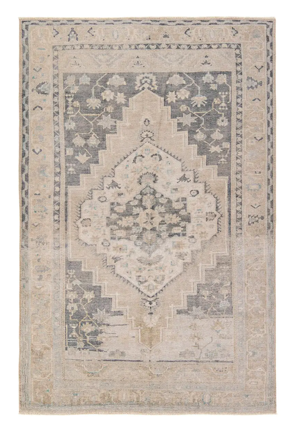 Lumal Rug in Jade/Feather Grey/Oak